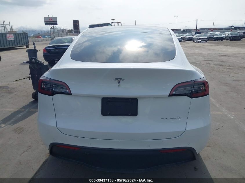 2021 Tesla Model Y Long Range Dual Motor All-Wheel Drive VIN: 5YJYGDEE8MF229768 Lot: 39437138