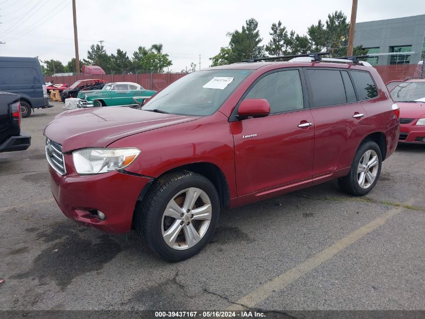 2008 Toyota Highlander Limited VIN: JTEES42A882069043 Lot: 39437167