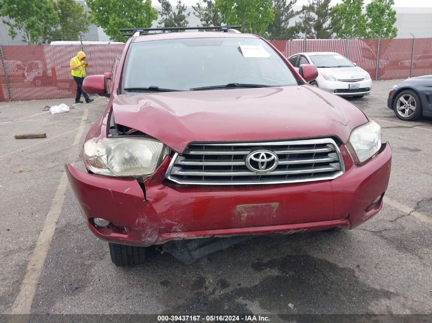 2008 Toyota Highlander Limited VIN: JTEES42A882069043 Lot: 39437167