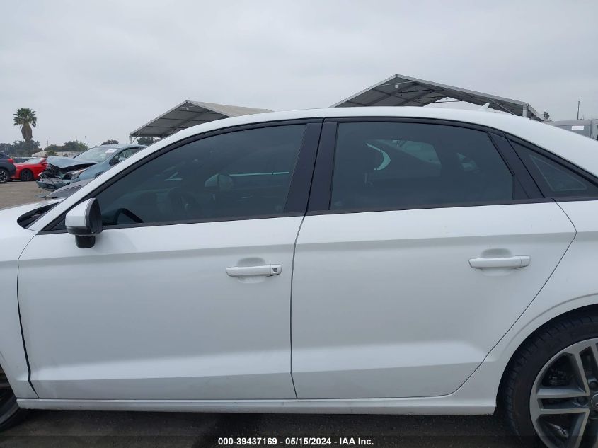 2018 Audi A3 2.0T Premium/2.0T Tech Premium VIN: WAUAUGFF3J1035167 Lot: 39437169