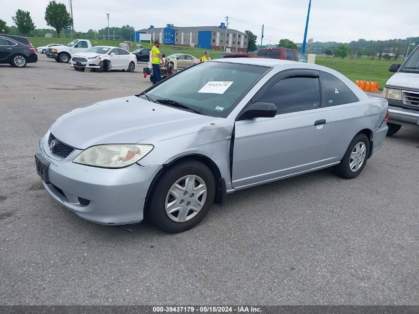 2004 Honda Civic Vp VIN: 1HGEM22304L057415 Lot: 39437179