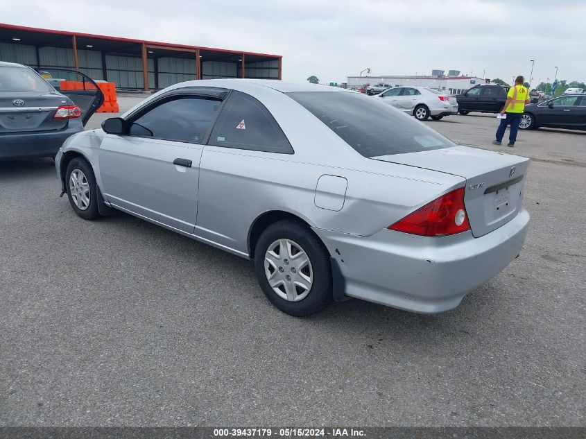 2004 Honda Civic Vp VIN: 1HGEM22304L057415 Lot: 39437179