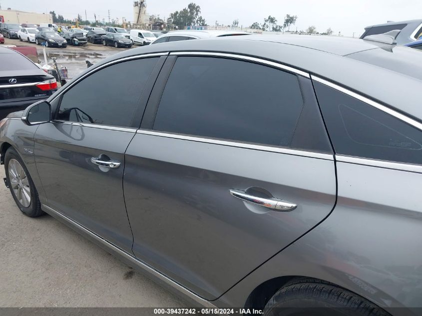 2017 Hyundai Sonata Hybrid Se VIN: KMHE24L14HA055516 Lot: 39437242