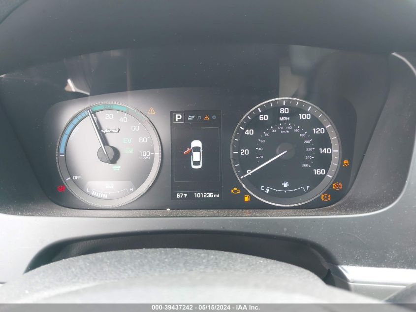 2017 Hyundai Sonata Hybrid Se VIN: KMHE24L14HA055516 Lot: 39437242