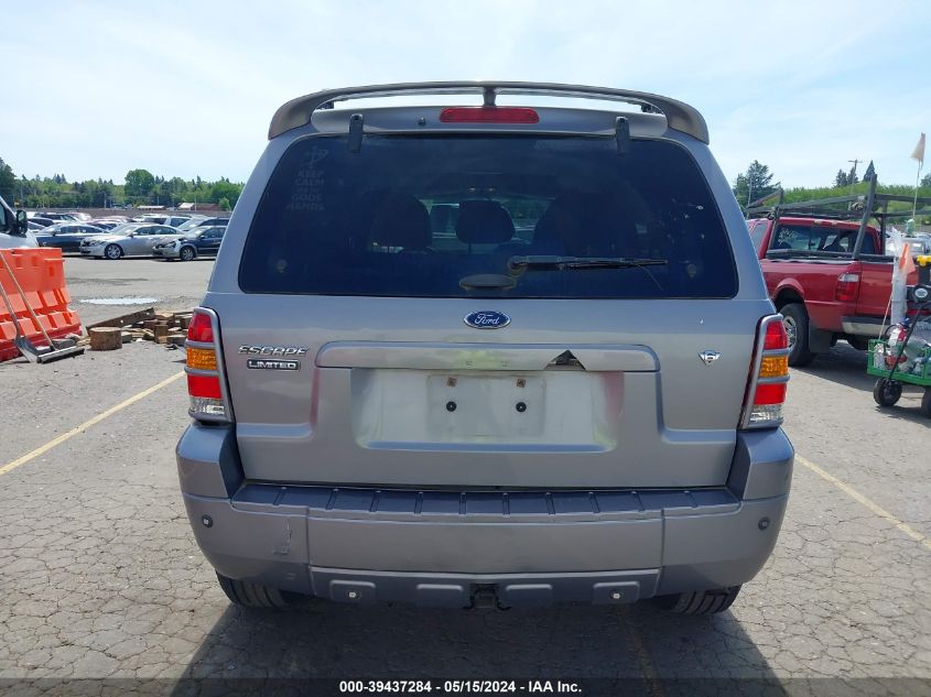 2007 Ford Escape Limited VIN: 1FMYU94127KA20291 Lot: 39437284