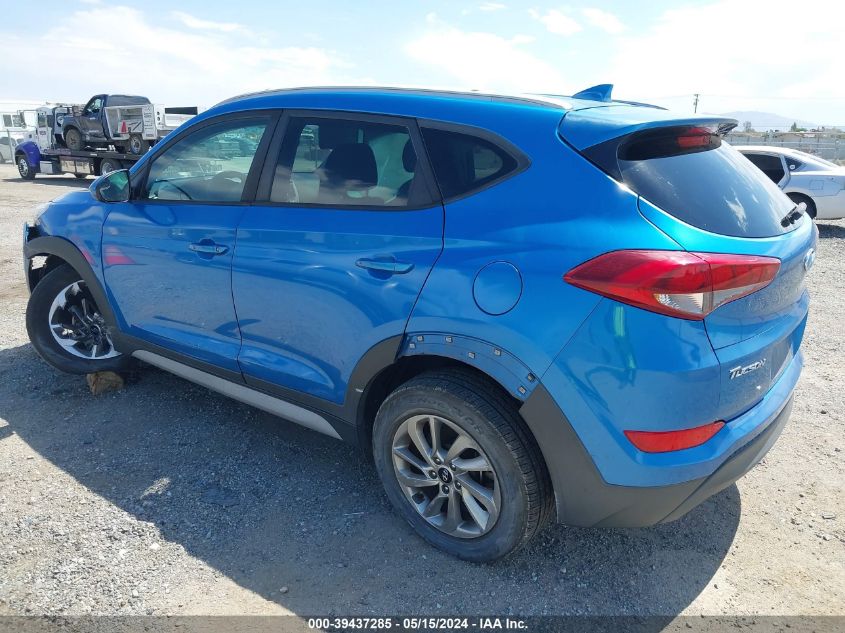 2018 Hyundai Tucson Sel VIN: KM8J33A42JU725667 Lot: 39437285