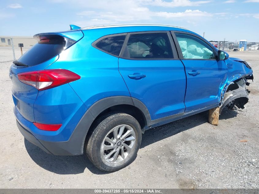 2018 Hyundai Tucson Sel VIN: KM8J33A42JU725667 Lot: 39437285