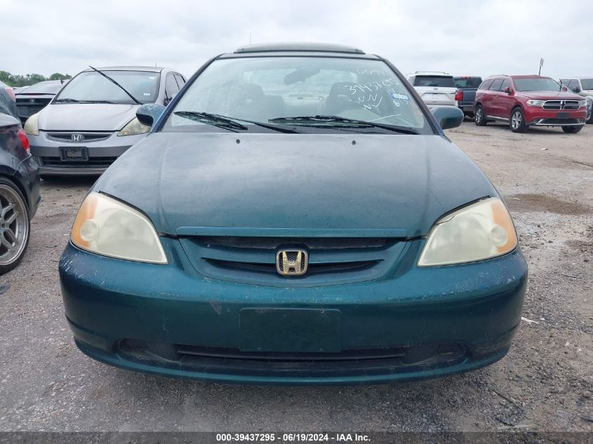 2001 Honda Civic Ex VIN: 1HGEM21971L066694 Lot: 39437295