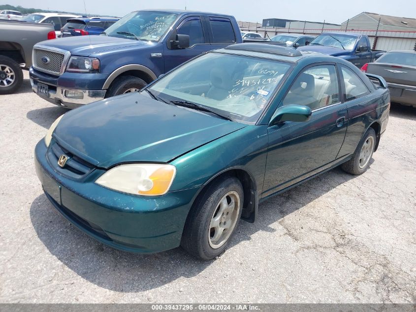 2001 Honda Civic Ex VIN: 1HGEM21971L066694 Lot: 39437295