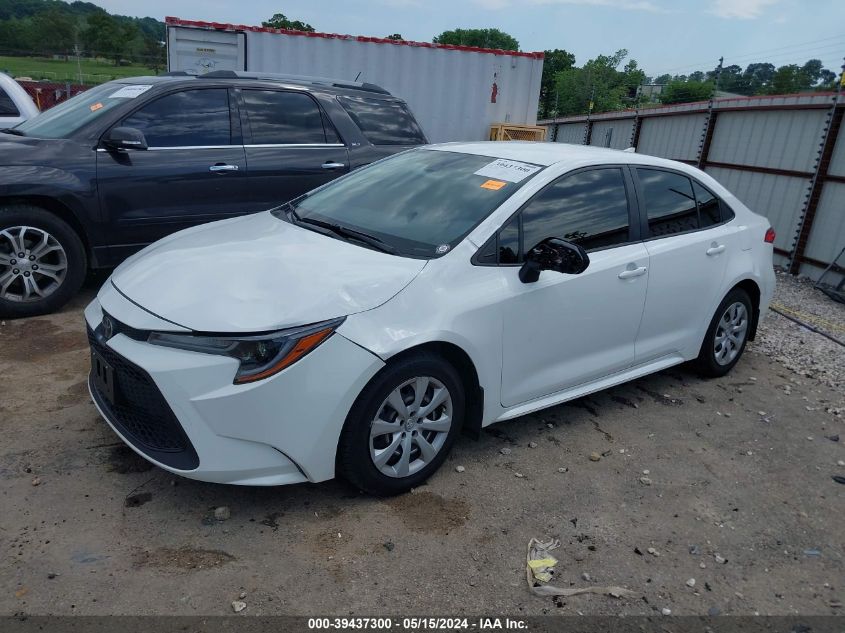 2021 Toyota Corolla Le VIN: JTDEPMAE2MJ140277 Lot: 39437300