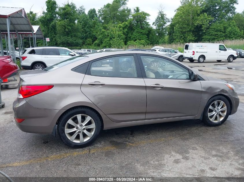 2013 Hyundai Accent Gls VIN: KMHCU4AE2DU288035 Lot: 39437325