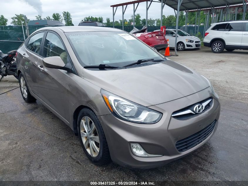 2013 Hyundai Accent Gls VIN: KMHCU4AE2DU288035 Lot: 39437325