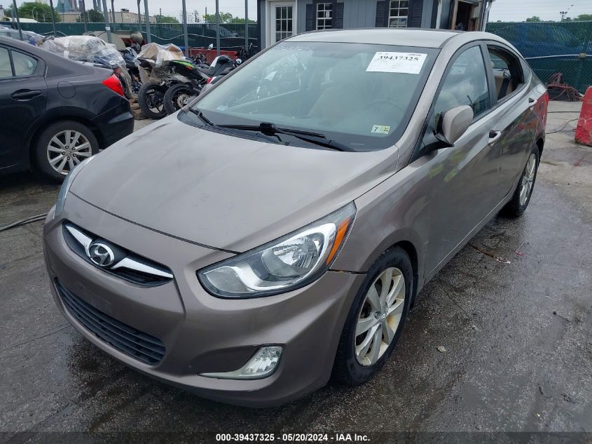 2013 Hyundai Accent Gls VIN: KMHCU4AE2DU288035 Lot: 39437325