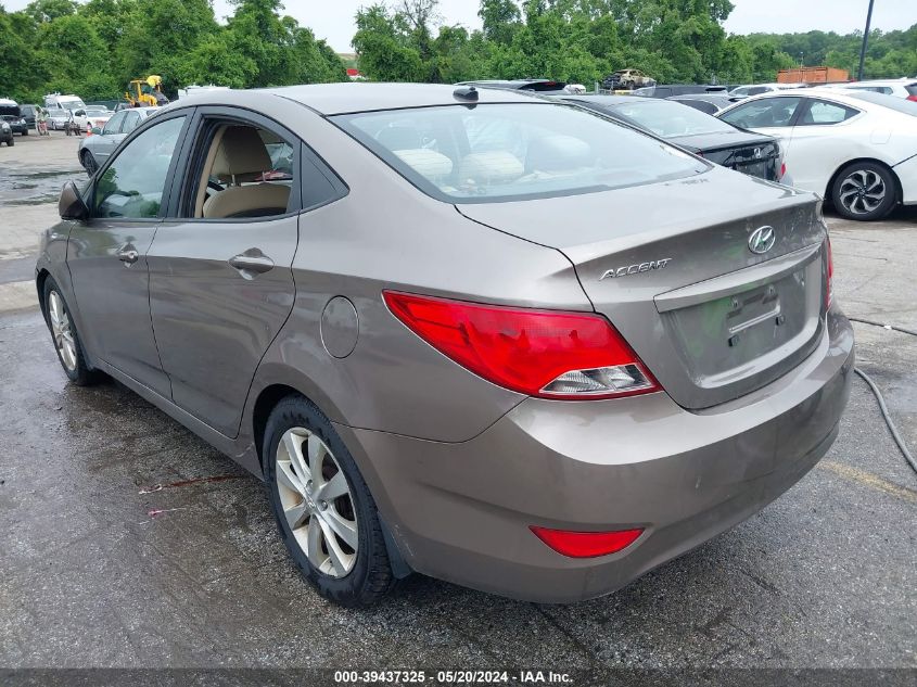 2013 Hyundai Accent Gls VIN: KMHCU4AE2DU288035 Lot: 39437325