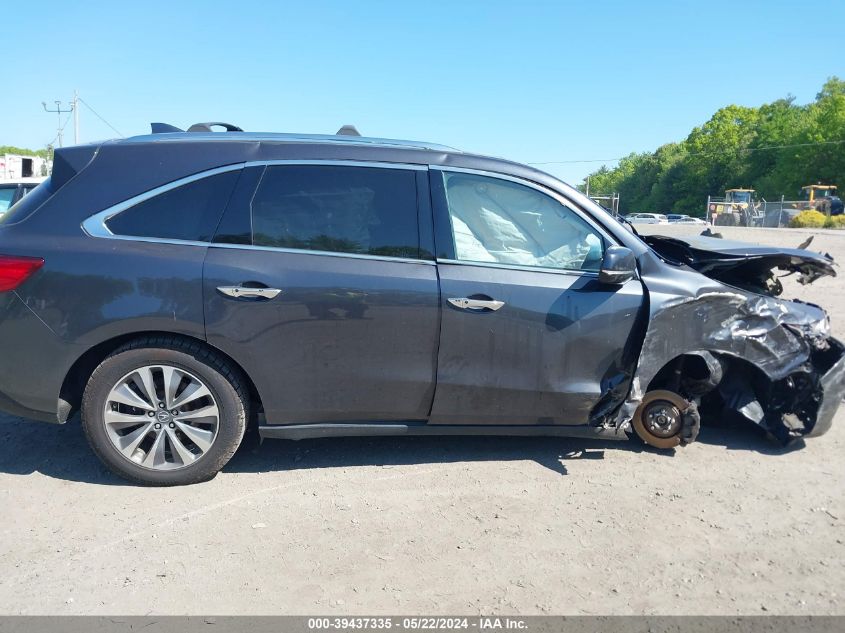 2016 Acura Mdx Technology Acurawatch Plus Packages/Technology Package VIN: 5FRYD4H47GB053648 Lot: 39437335