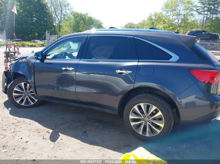 2016 Acura Mdx Technology Acurawatch Plus Packages/Technology Package VIN: 5FRYD4H47GB053648 Lot: 39437335