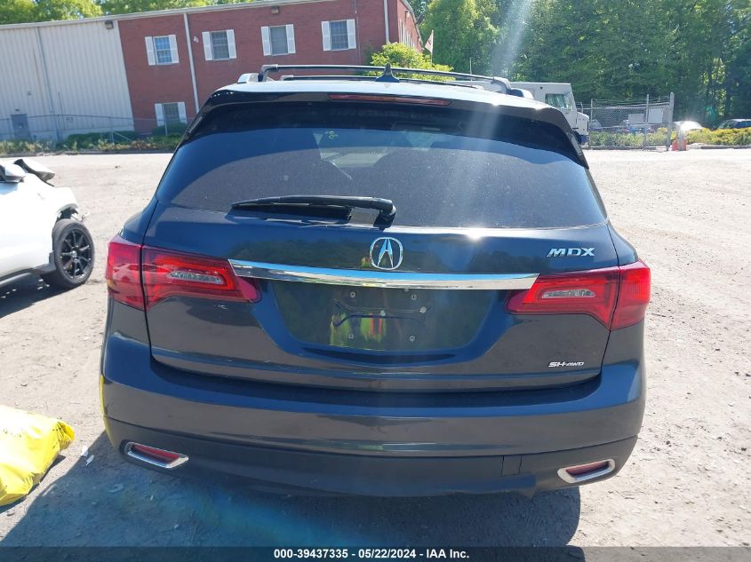 2016 Acura Mdx Technology Acurawatch Plus Packages/Technology Package VIN: 5FRYD4H47GB053648 Lot: 39437335