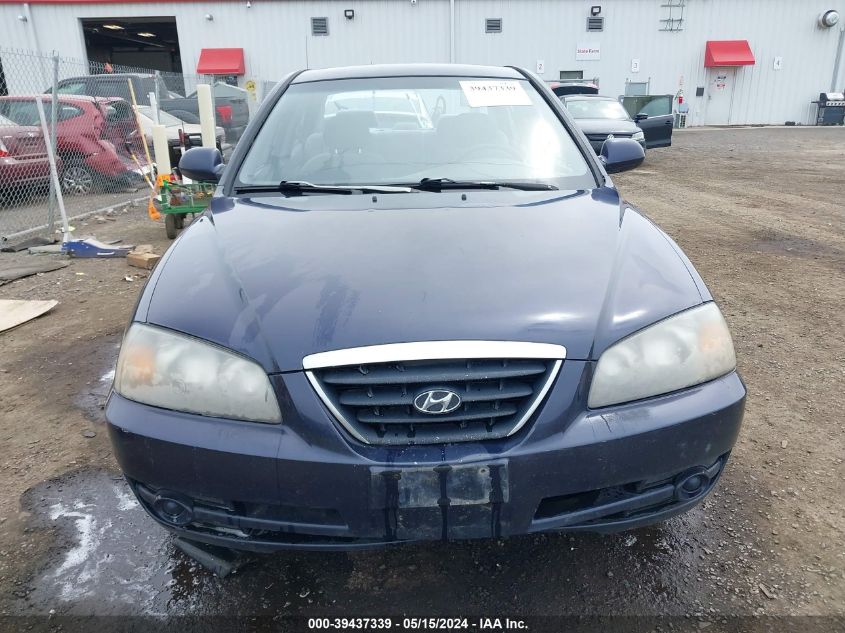 2005 Hyundai Elantra Gls/Gt VIN: KMHDN46D55U119940 Lot: 39437339