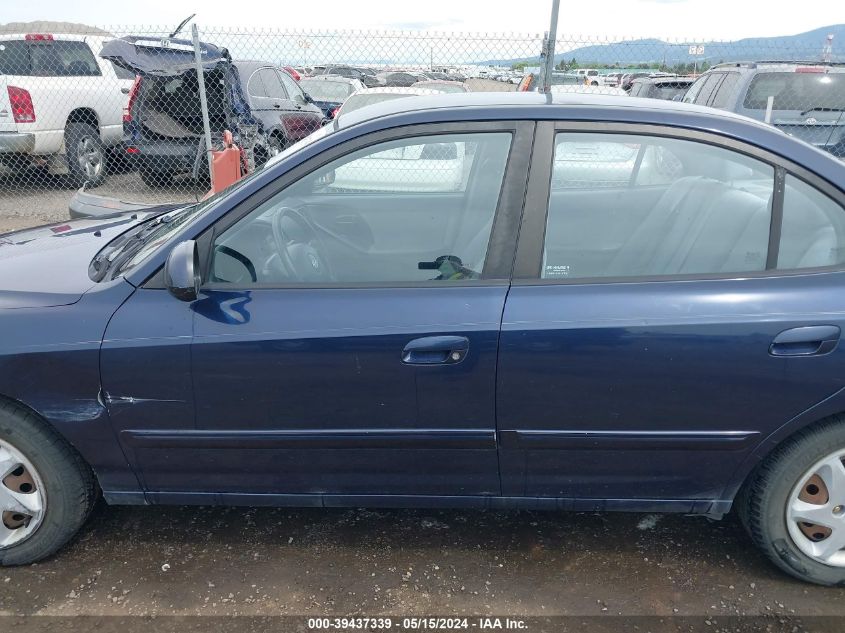 2005 Hyundai Elantra Gls/Gt VIN: KMHDN46D55U119940 Lot: 39437339