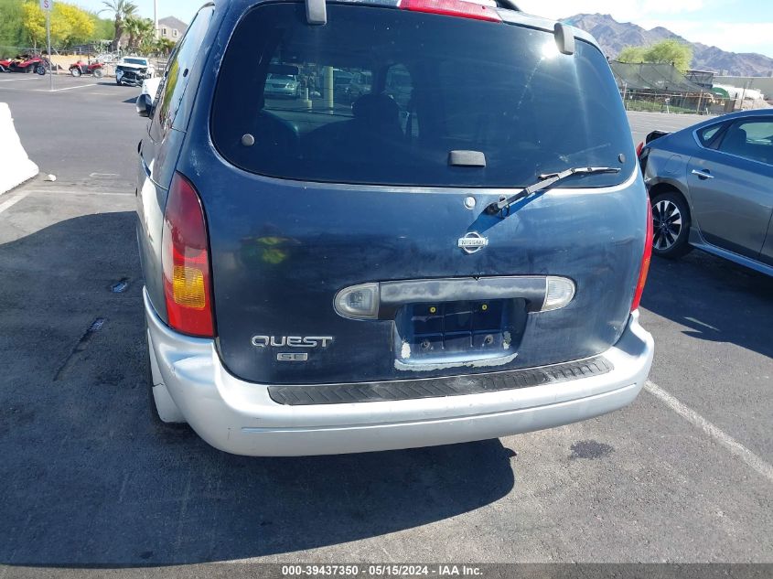 2000 Nissan Quest Gle/Gxe/Se-Cloth/Se-Leather VIN: 4N2XN11T9YD811442 Lot: 39437350