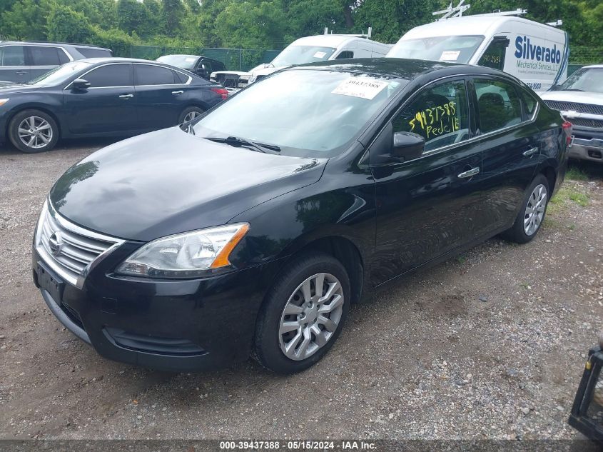 2014 Nissan Sentra Sv VIN: 3N1AB7AP0EY338307 Lot: 39437388