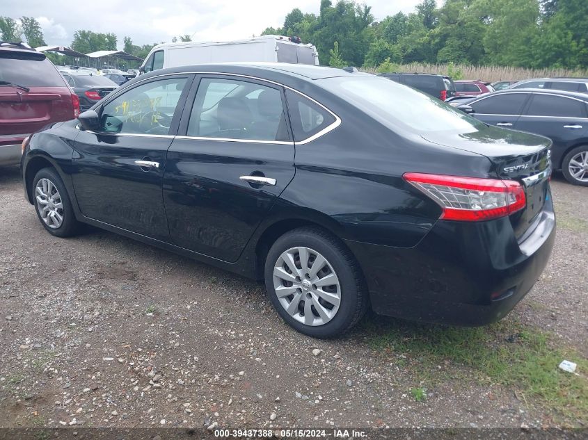 2014 Nissan Sentra Sv VIN: 3N1AB7AP0EY338307 Lot: 39437388