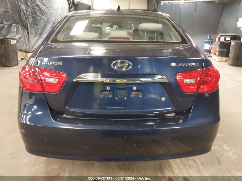 2010 Hyundai Elantra Gls VIN: KMHDU4AD6AU939285 Lot: 39437391