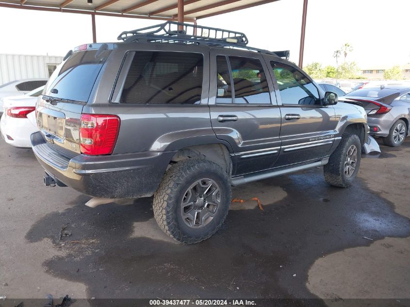 2004 Jeep Grand Cherokee Overland VIN: 1J8GW68JX4C365358 Lot: 39437477