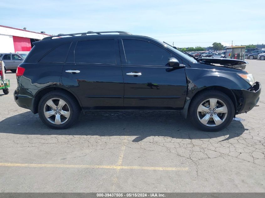 2007 Acura Mdx Sport Package VIN: 2HNYD28837H514051 Lot: 39437505