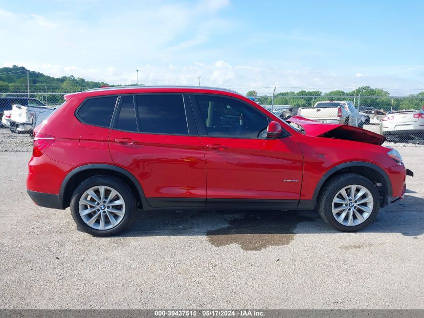 2017 BMW X3 xDrive28I VIN: 5UXWX9C58H0T14118 Lot: 39437515