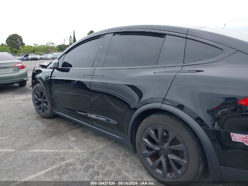 2021 Tesla Model X Long Range Dual Motor All-Wheel Drive VIN: 5YJXCBE54MF327451 Lot: 39437526