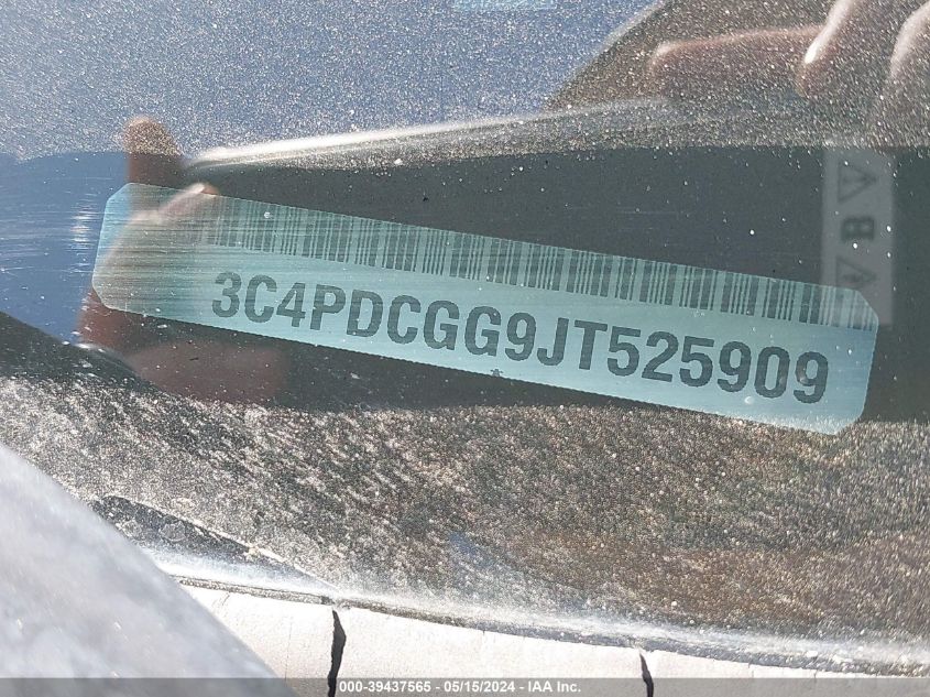 2018 Dodge Journey Crossroad VIN: 3C4PDCGG9JT525909 Lot: 39437565