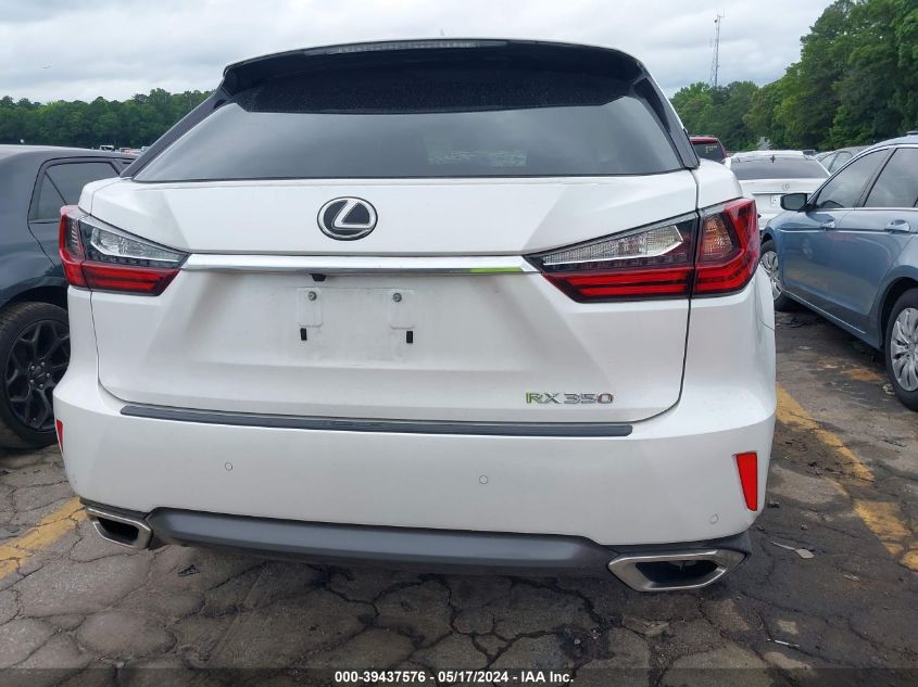 2016 Lexus Rx 350 VIN: 2T2ZZMCA3GC033854 Lot: 39437576