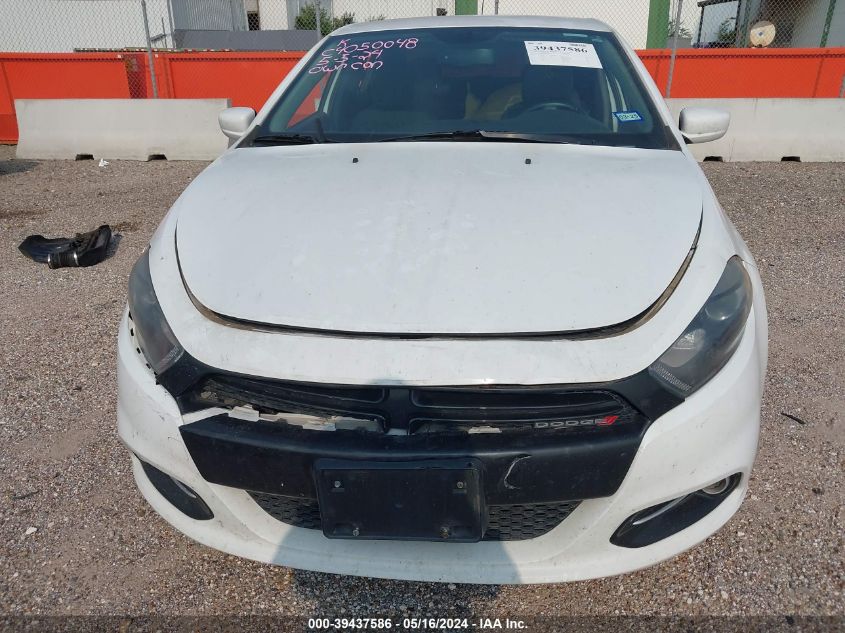 2013 Dodge Dart Sxt VIN: 1C3CDFBA7DD309302 Lot: 39437586