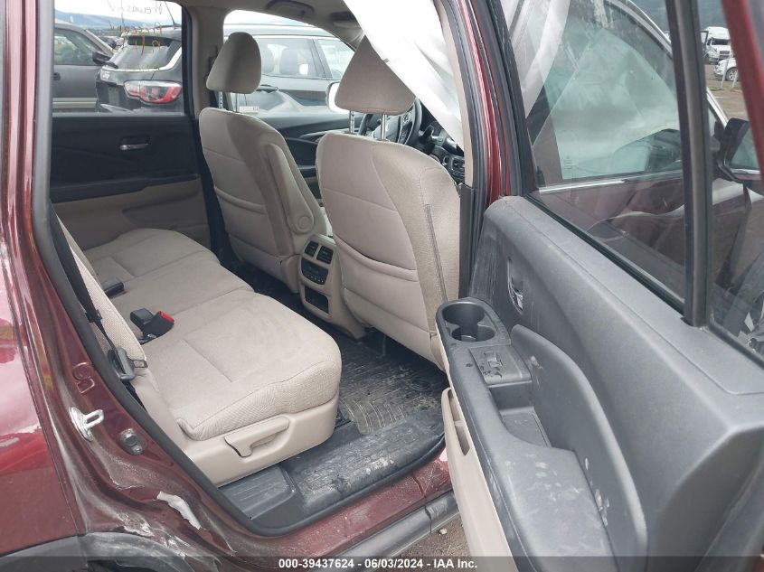 2018 Honda Pilot Ex VIN: 5FNYF6H42JB024699 Lot: 39437624