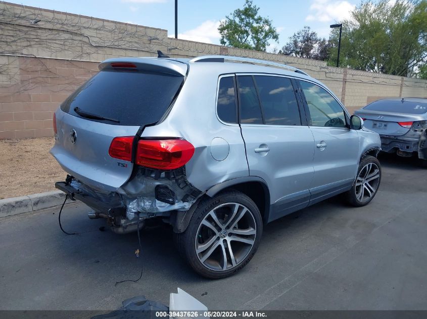 2017 Volkswagen Tiguan 2.0T Sel VIN: WVGVV7AX3HK030780 Lot: 39437626