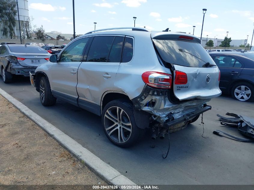 2017 Volkswagen Tiguan 2.0T Sel VIN: WVGVV7AX3HK030780 Lot: 39437626