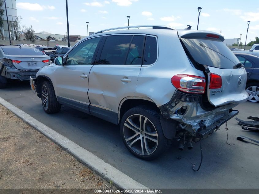 2017 Volkswagen Tiguan 2.0T Sel VIN: WVGVV7AX3HK030780 Lot: 39437626