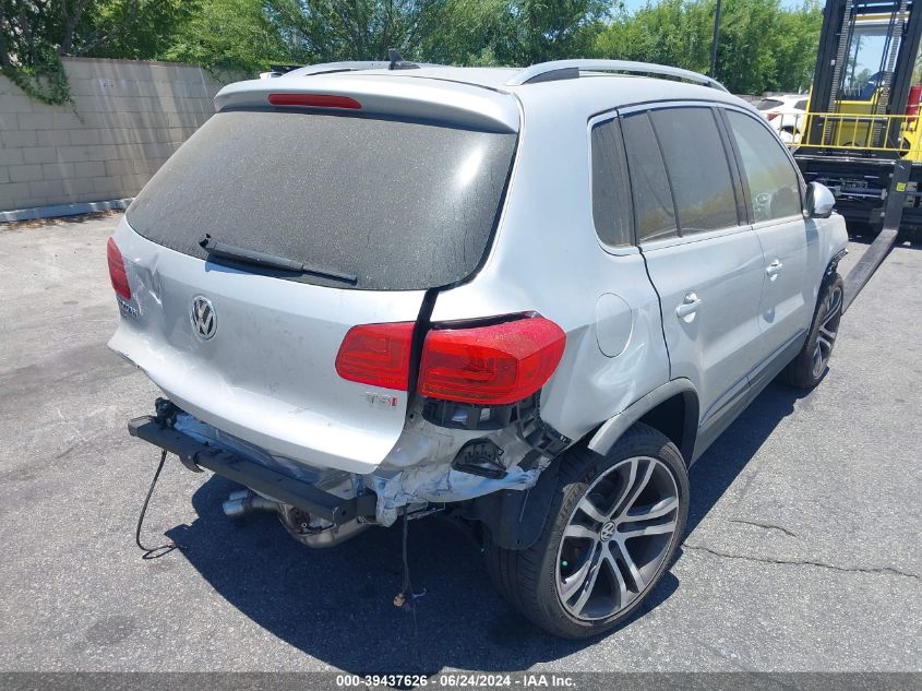 2017 Volkswagen Tiguan 2.0T Sel VIN: WVGVV7AX3HK030780 Lot: 39437626