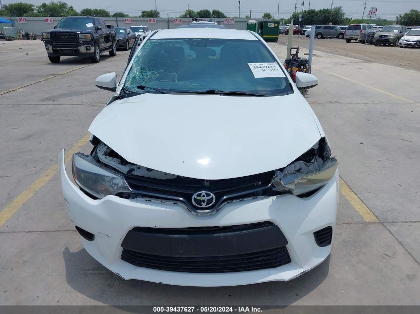 2014 Toyota Corolla Le VIN: 5YFBURHE9EP102346 Lot: 39437627