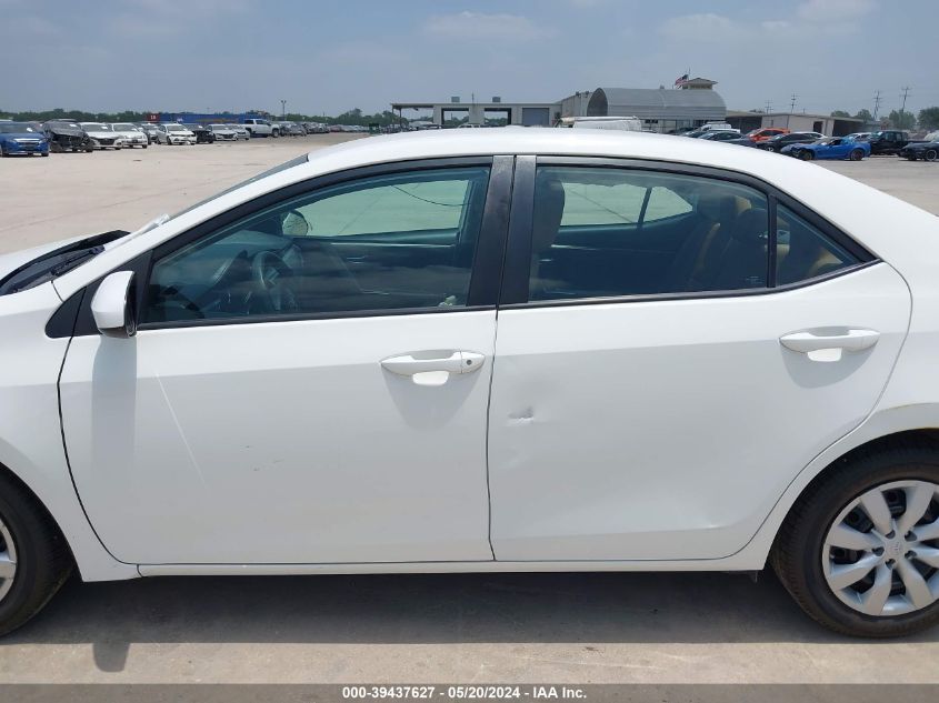 2014 Toyota Corolla Le VIN: 5YFBURHE9EP102346 Lot: 39437627