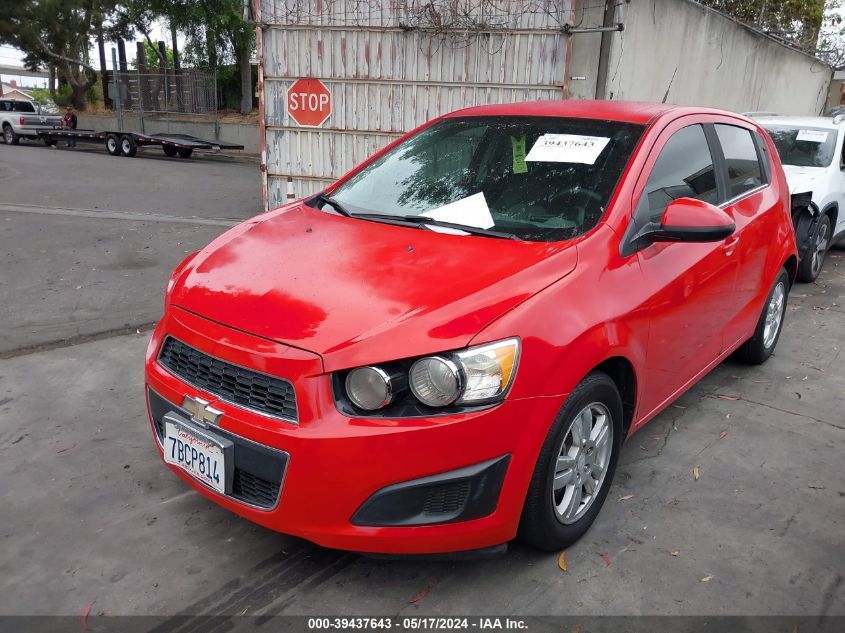 2013 Chevrolet Sonic Lt Auto VIN: 1G1JC6SGXD4186954 Lot: 39437643