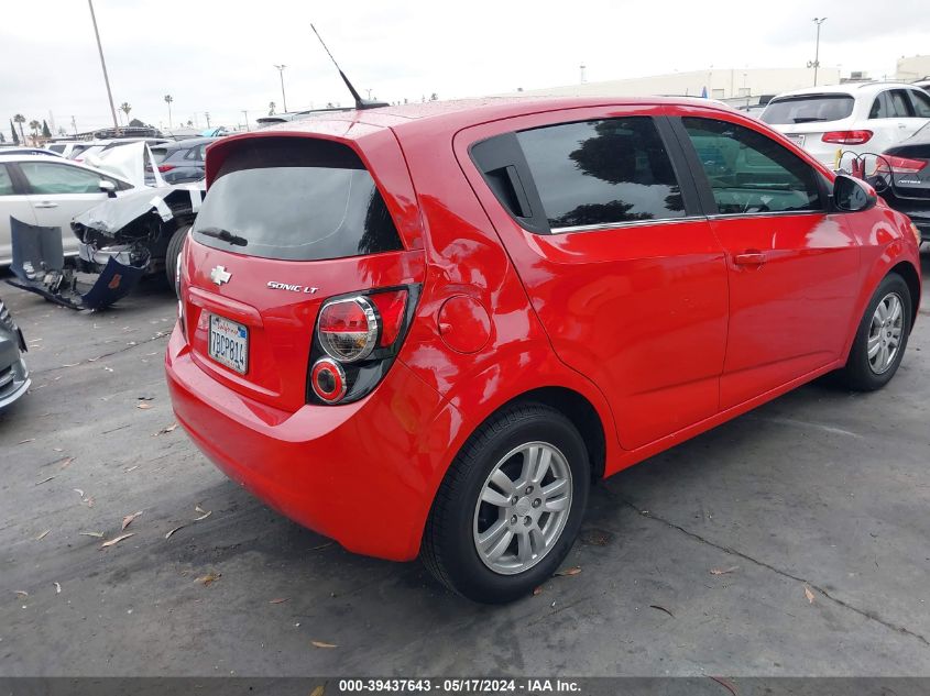 2013 Chevrolet Sonic Lt Auto VIN: 1G1JC6SGXD4186954 Lot: 39437643