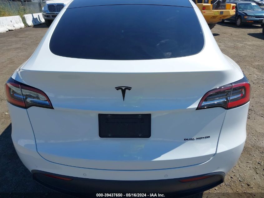 2020 Tesla Model Y Long Range Dual Motor All-Wheel Drive VIN: 5YJYGDEE5LF058671 Lot: 39437650