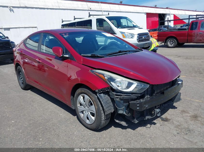 2016 Hyundai Elantra Se VIN: 5NPDH4AE0GH750183 Lot: 39437656