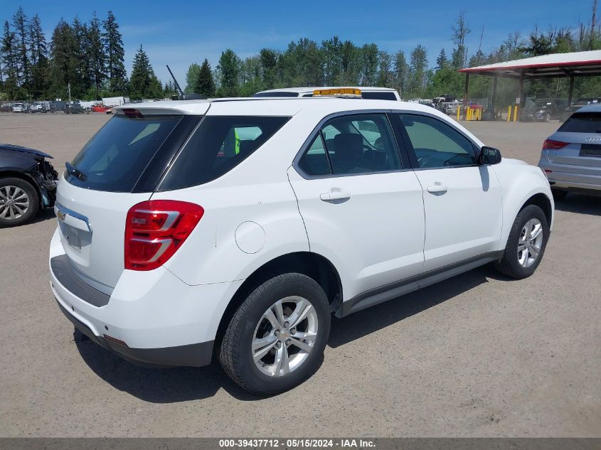 2017 Chevrolet Equinox Ls VIN: 2GNALBEK5H1580015 Lot: 39437712