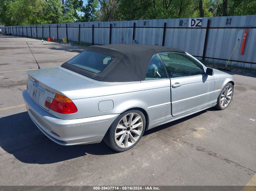 2001 BMW 325Ci VIN: WBABS33451JY58110 Lot: 39437714