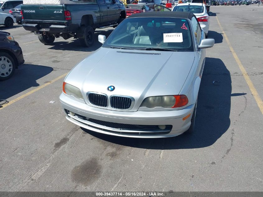 2001 BMW 325Ci VIN: WBABS33451JY58110 Lot: 39437714
