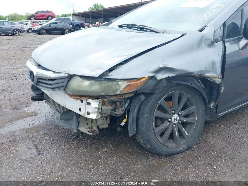 2012 Honda Civic Ex-L VIN: 19XFB2F92CE000244 Lot: 39437725