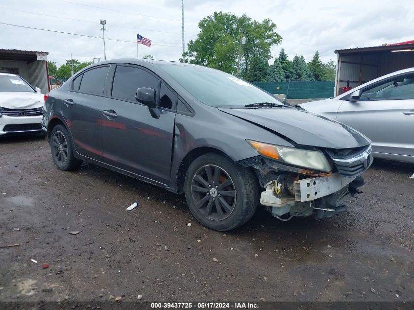 2012 Honda Civic Ex-L VIN: 19XFB2F92CE000244 Lot: 39437725